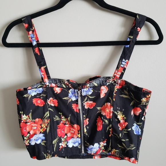 Revamped floral Bustier/Bralette, NWOT, Size Small - Picture 3 of 11
